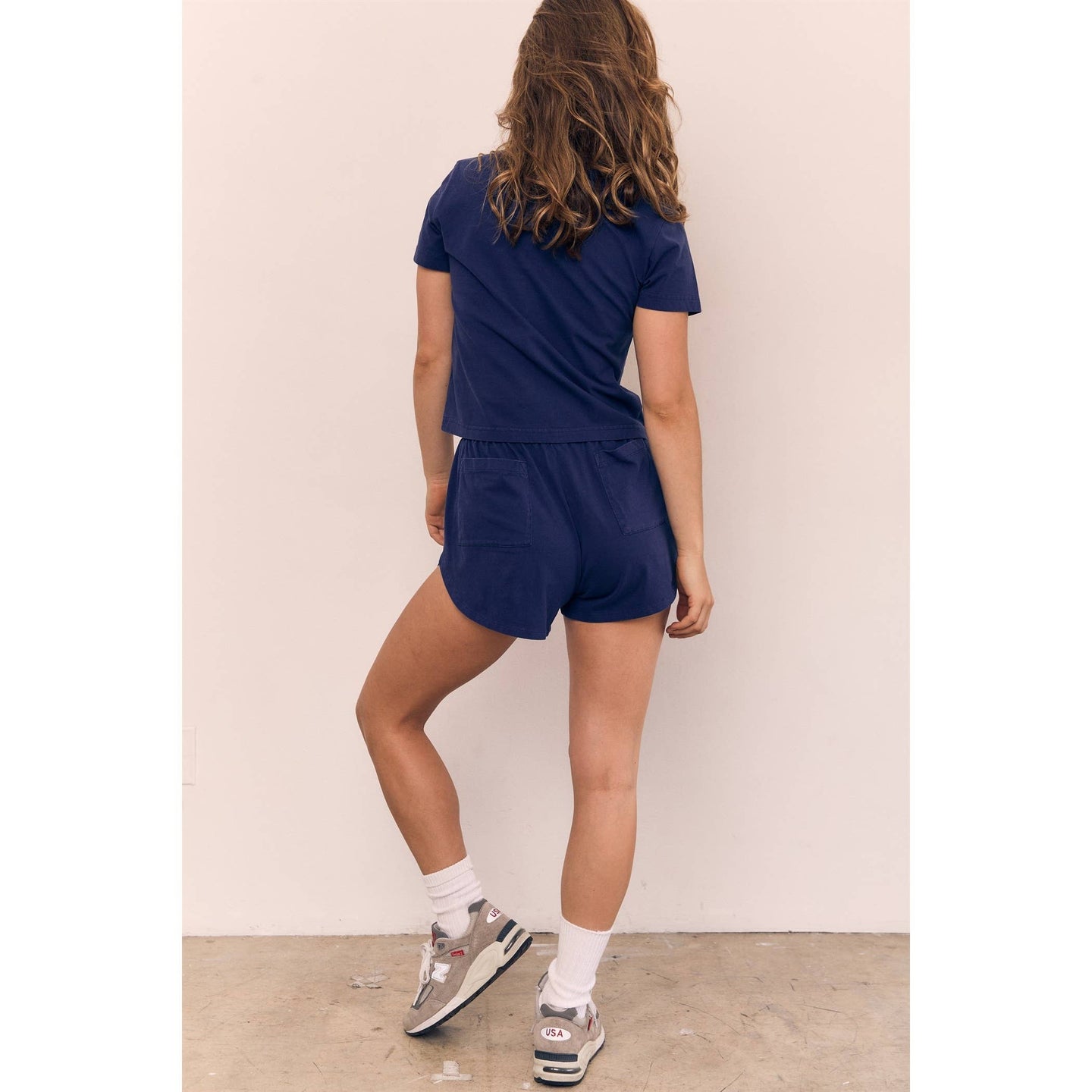 Perfect Fit Mom Cropped Tee- Pine